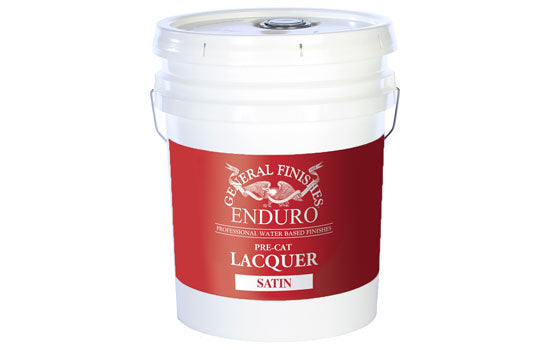 GF-PCS-5 - Lacquer Satin Pre-Catalyzed 5 Gallon Water Based