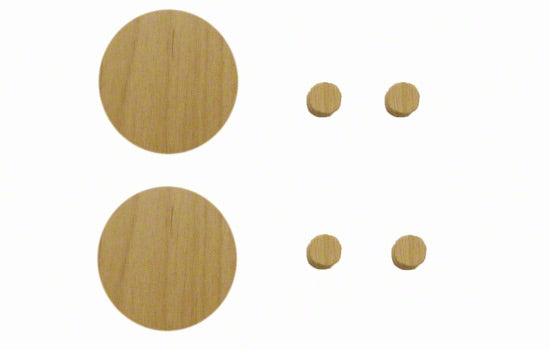 GOOF-AL - 35mm Alder Cover Cap for Hinge Hole Repair