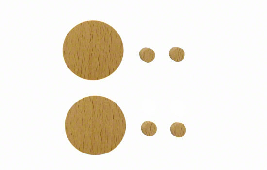 GOOF-BE - 35mm Beech Cover Cap for Hinge Hole Repair