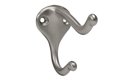 IV571A92 - 1-3/4" Height Aluminum Double Garment Hook