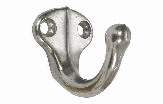 IV581A92 - 2-1/4" Height Aluminum Single Garment Hook