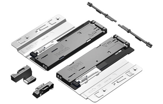 IW21-4D-PTO22 - 22 lb Capacity Push-To-Open Silent Mechanism For Quadro 4D 250-350mm Length