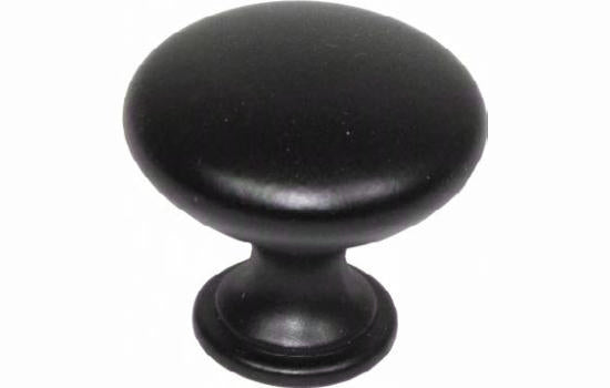 J323-BK - 1-3/16" Diameter Matte Black Jamison Knob