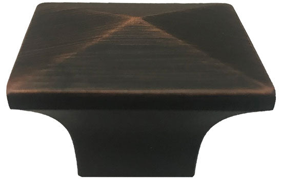 J329-ORB - 1-1/4" Square Oil Rubbed Bronze Jamison Knob