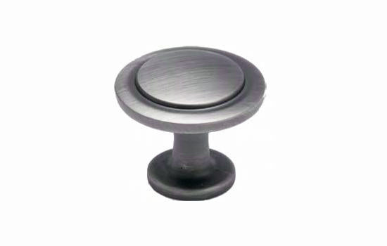 J334-SP - 1-3/16" Diameter Satin Pewter Jamison Deco Knob