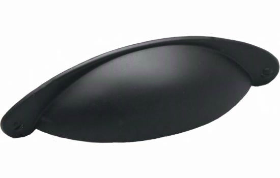 J434-BK - 3" Center to Center Matte Black Jamison Collection Cup Pull