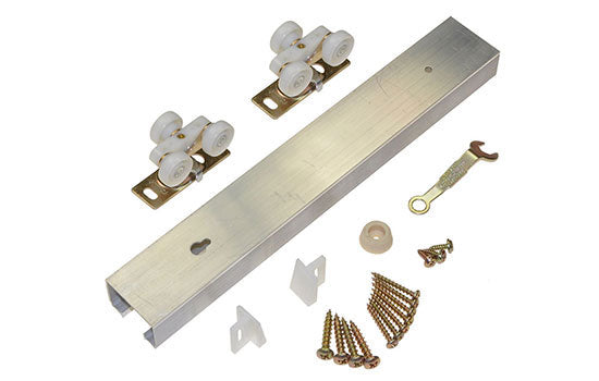 JH100721DR - 72" Pocket Door Track with Hardware - 125 Lbs