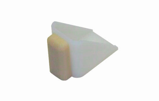 JH2155 - White Door Stop with Screws for 3/4" Sliding Door