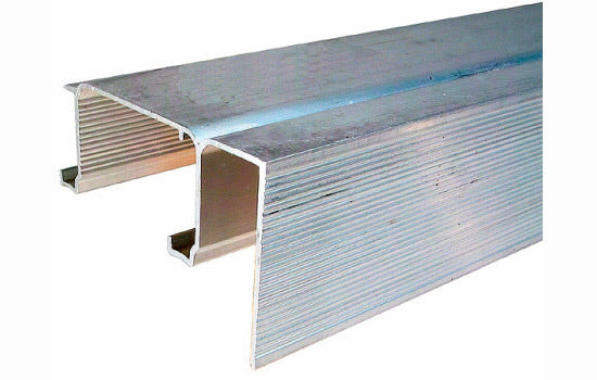 JH2200F48 - 48" Fascia Track for 1-3/8" 2200F Series Bypass Door