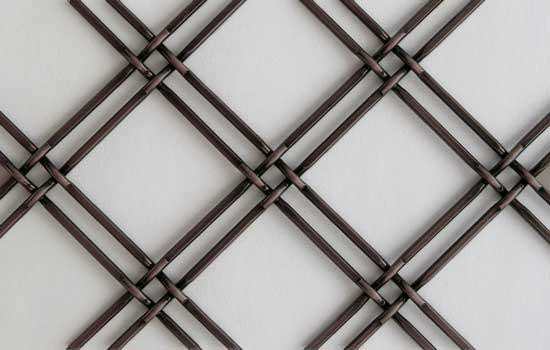 KD114-14F-STAT - Wire Double Mesh Bronze 36"x48" Cabinet Door Insert 1" & 1/4" Mesh