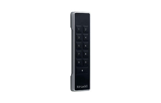 KL1100MS-KPD - Push Button Keypad Silver Vertical Mount Electronic Cabinet Lock