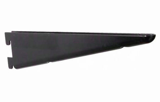 KV182BP-BLK10.5 - 10-1/2" Black Double Slot Shelf Bracket for KV 82 Series Standards