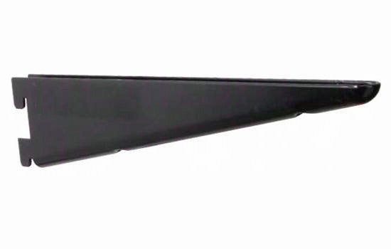 KV182BP-BLK14.5 - 14-1/2" Black Double Slot Shelf Bracket for KV 82 Series Standards