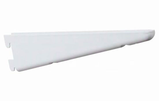 KV182BP-WH14.5 - 14-1/2" White Double Slot Shelf Bracket for KV 82 Series Standards