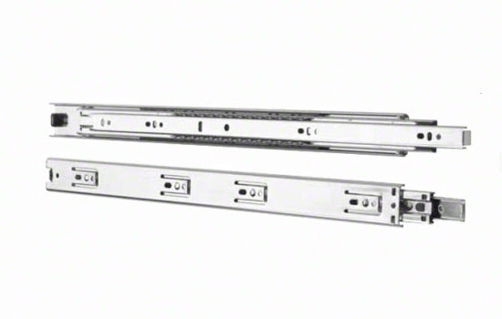 KV4400B10 - 10" Full Extension Zinc Side Mount Drawer Slide - 65 Lbs Weight Capacity Bulk