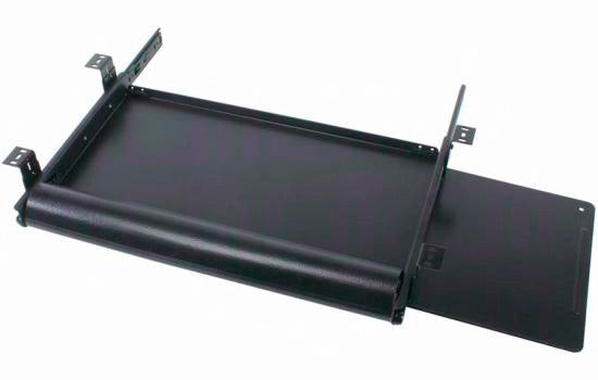 KV5710SP-BLK - 18" Black Economy Pullout Keyboard with Mouse Tray