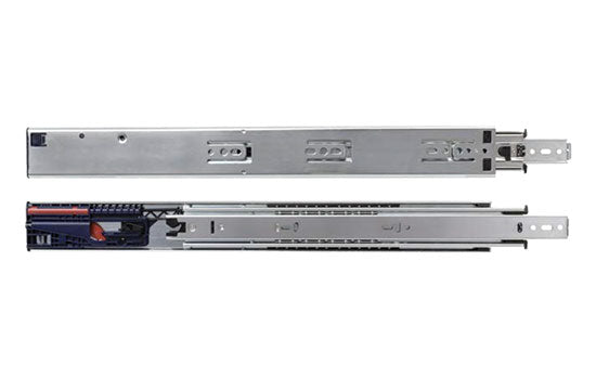 KV8650FMB22 - 22" Soft-close Full Extension Zinc Side Mount Drawer Slide - 150 Lb Weight Capacity