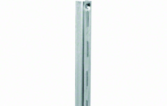KV87-48 - 48" Anochrome Heavy-duty Steel Shelf Standard for KV 187 Series Brackets