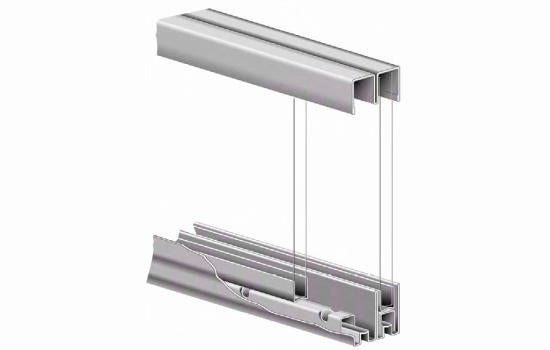 KVP992-4 - 4' Zinc Ball Bearing Track Assembly