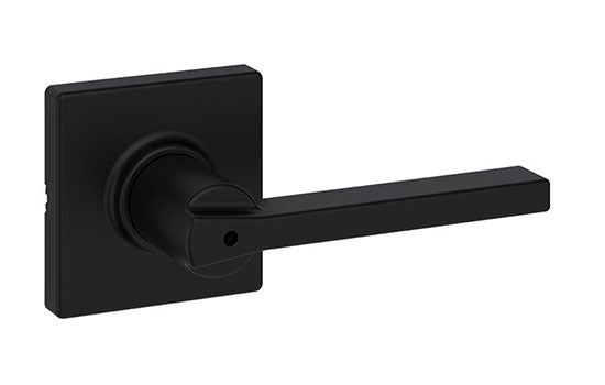 KW300CSLSQT514 - Casey Matte Black Reversible Privacy Lever