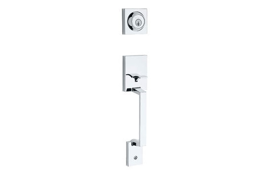 KW687AMD26SMT - Amador Contemporary Polished Chrome Reversible Smart Key Entry Handleset