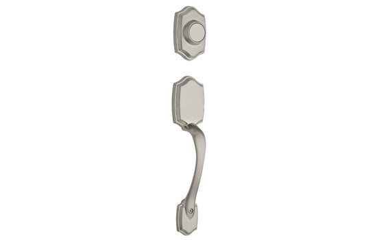 KW699BW15 - Belleview Satin Nickel Reversible Dummy Exterior Trim Handleset for 606 Series