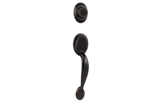 KW699DA11P - Dakota Venetian Bronze Reversible Dummy Exterior Trim Handleset for 606 Series