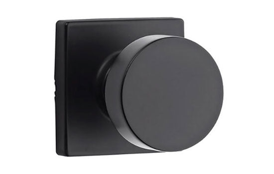 KW720PSKSQT514 - Pismo Square Matte Black Reversible Passage Knob