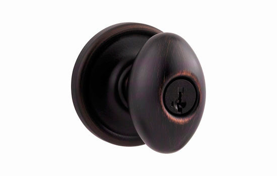 KW740L11P - Laurel Venetian Bronze Reversible Entry Smart Key Knob