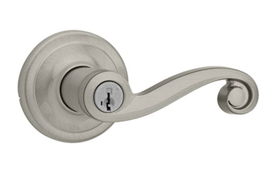 KW740LL15 - Lido Satin Nickel Reversible Entry Smart Key Lever