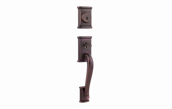 KW800ADH11P - Ashfield Venetian Bronze Reversible Active Exterior Trim Smart Key Handleset for 966/974 Series