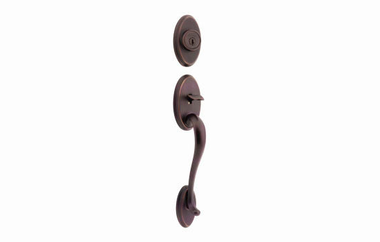 KW800SE11P - Shelburne Venetian Bronze Reversible Active Exterior Trim Smart Key Handleset for 966/974 Series