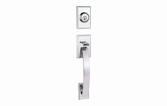 KW800TVH26 - Tavaris Polished Chrome Reversible Active Exterior Trim Smart Key Handleset for 966/974 Series