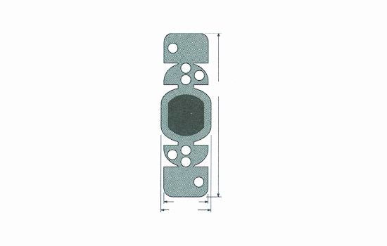 KW81640 - Black Plastic Strike Dust Cover for Deadbolt