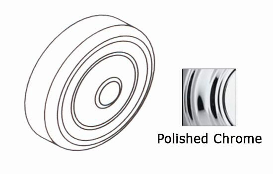 KW82215-26 - Bright Chrome Screw Cap for Handlesets