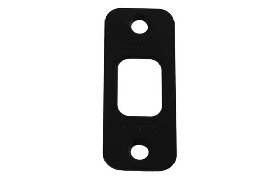 KW85279-514 - Black 2-3/4^H Round Corner Strike for 660 Series Deadbolts