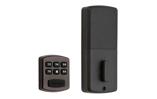 KW905-11P - Venetian Bronze Push Button Smart Code Keyless Electronic Deadbolt