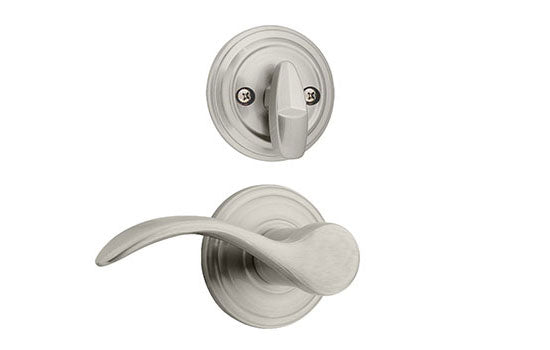 KW966PML15RH - Pembroke Satin Nickel Right Hand Active Interior Trim Lever for 800 Series
