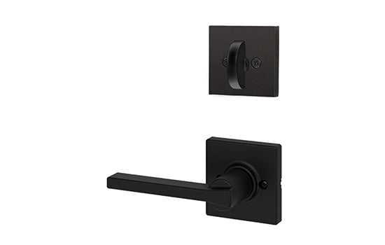 KW968CSLSQT514 - Casey Matte Black Reversible Dummy Interior Trim Lever for 802 Series