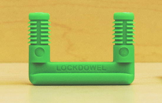 LDE900BP - Green Nylon Lockdowel Barbed Channel Lock - 2000ea per Box