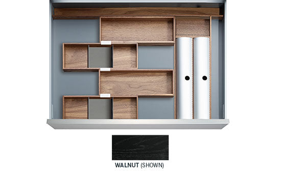 MANILA-BLK *KIT* - 18" Black Ash Manila Drawer Insert Kit for Drawer Widths 21-1/2" to 24"