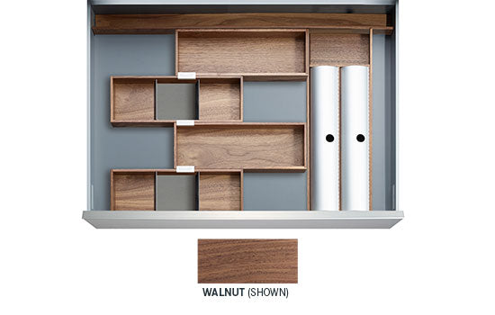 MANILA-WAL *KIT* - 18" Walnut Manila Drawer Insert Kit for Drawer Widths 21-1/2" to 24"