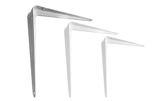 MC12X14WH - 12" x 14" White Steel Shelf Bracket