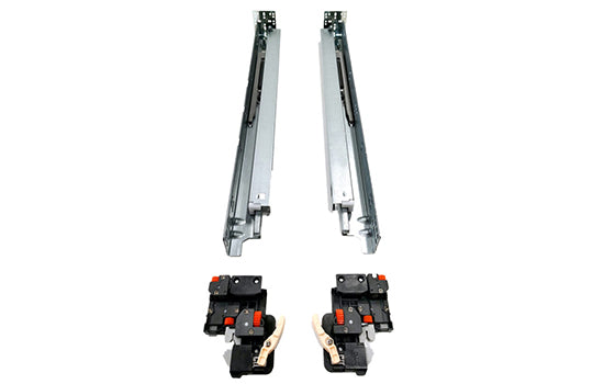 MC9880-21 - 21" Soft-close Full Extension Zinc Economy Undermount Drawer Slide with 3-way Adjustment - Includes Locking Devices