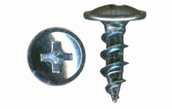 MCAC128-1C - #8 x 1/2" Washer Head Phillips Zinc Screw for Hinge & Slide Installation (7674)