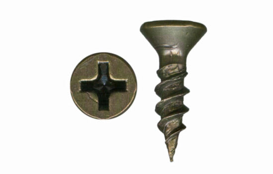 MCFPT586AB - #6 x 5/8" Flat Head Phillips Antique Brass Tapping Screw for Hinge & Slide Installation (207)