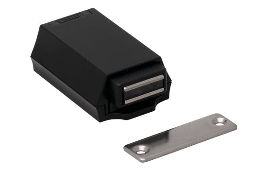 ML-ZN80-BL - 2-3/16" x 1-9/16" Black Magnetic Push Latch For Large Doors
