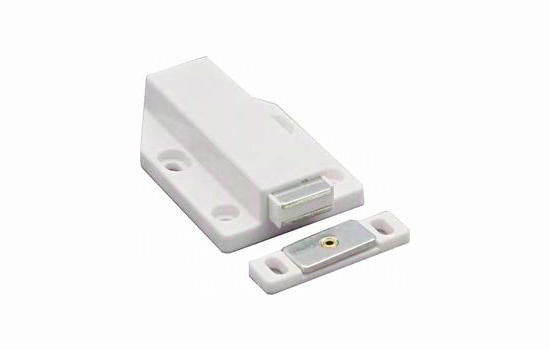 ML120WHI - White Long Stroke Magnetic Push Latch