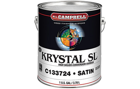 MLC-C133724-1 - 1 Gallon Solvent Based Interior Satin Krystal SL Conversion Varnish <mark>Order Catalyst C1431 Separately</mark> <mark>Additional Hazmat Fees May Apply</mark>