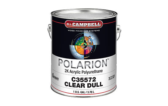 MLC-C35572-1 - 1 Gallon Solvent Based Interior Clear Dull Polarion Polyurethane <mark>Order Catalyst C35677 Separately</mark> <mark>Additional Hazmat Fees May Apply</mark>